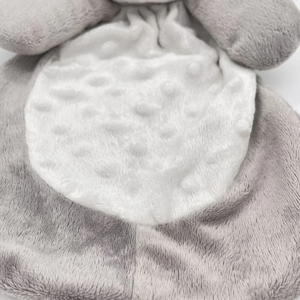Baby Gear Puppy Dog Gray White Security Baby Blanket Plush Lovey Minky Dots